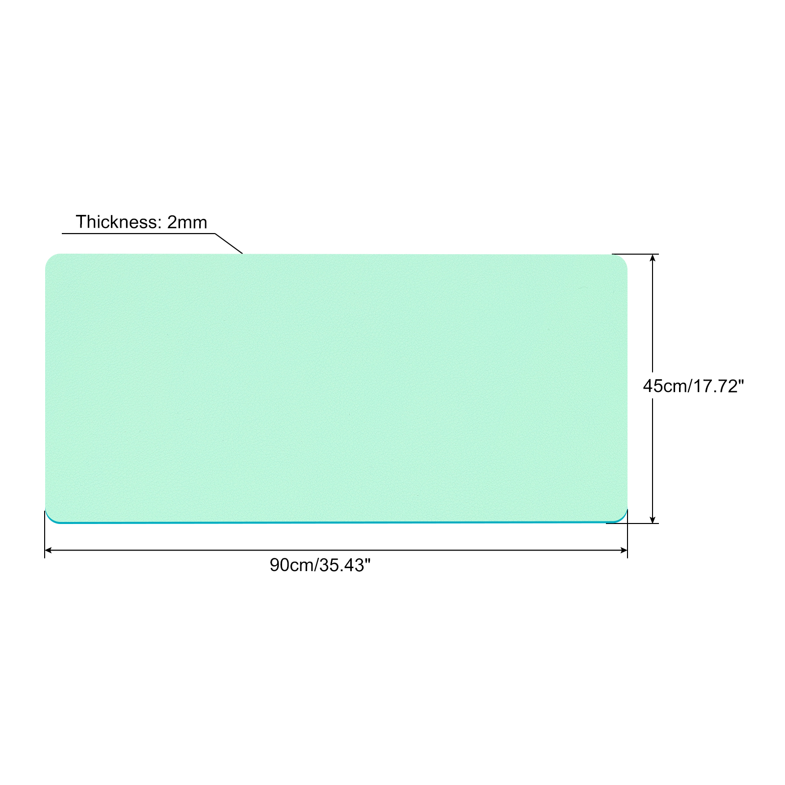 Office Desk Mat Protector PU L - Leather Desk Pad recension och pris