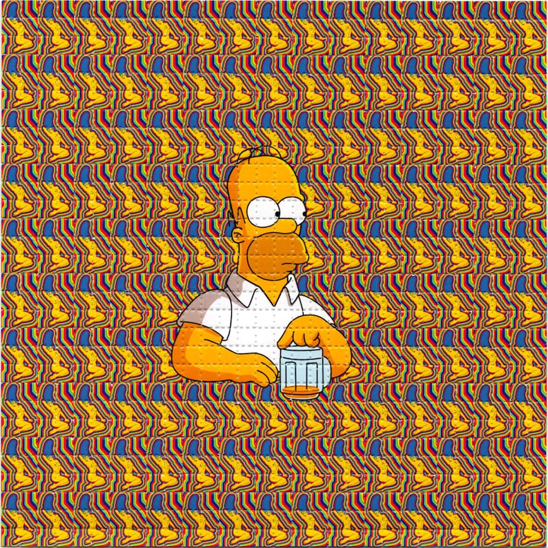 Naked Marge Psychedelic LSD/Ac - Ink Blotter Paper recension och pris
