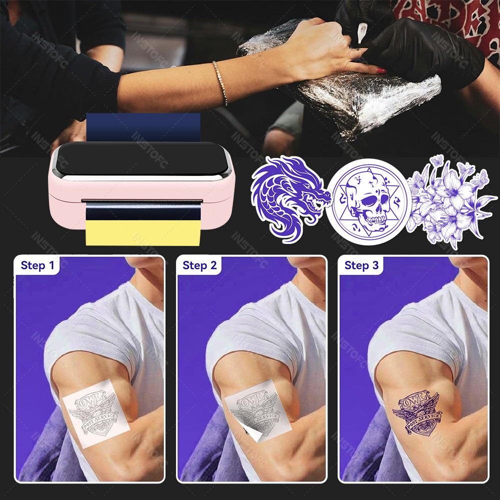 Mini Tattoo Stencil Printer AI - Ink Blotter Paper recension och pris