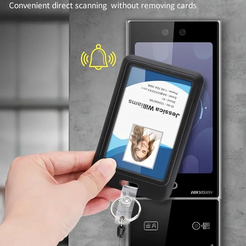3 pieces heavy duty sliding ID - Index Card Holder recension och pris