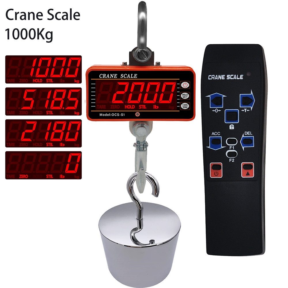 Digital Crane Scale 500kg 1000 - Tape Dispenser Weighted recension och pris