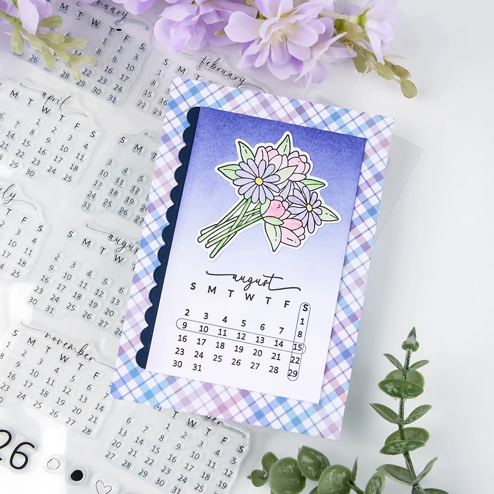 Calendar Date 2026 Clear Stamp - Rubber Date Stamp recension och pris