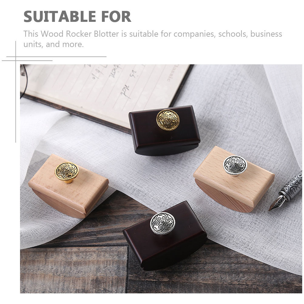 2Pcs Wooden Rocker Blotter Ink - Ink Blotter Paper recension och pris