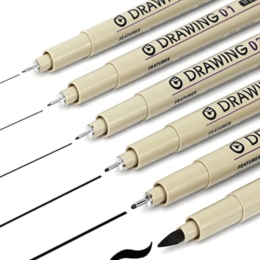 Muchcute Micro liner Drawing A - Archive Box Set recension och pris