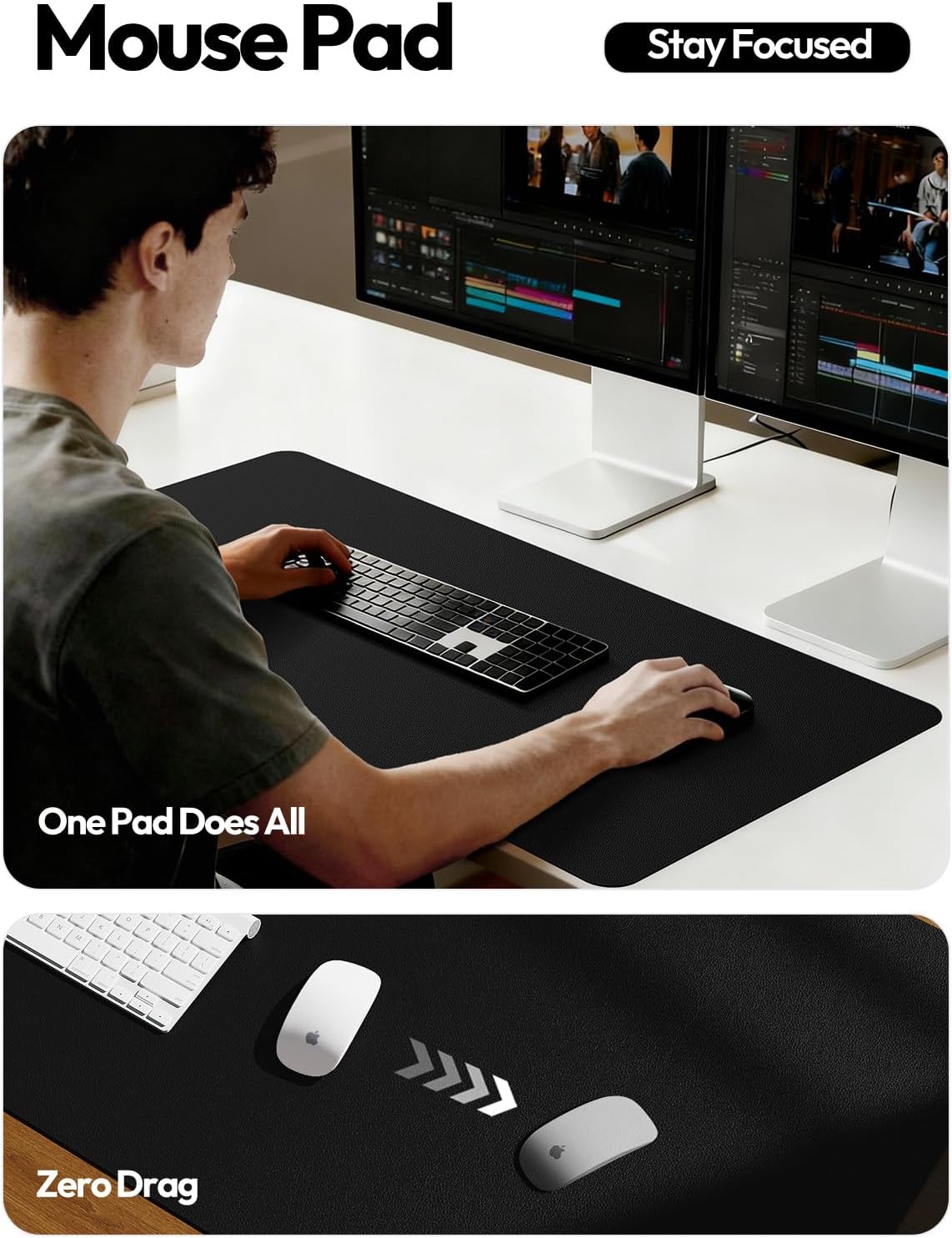 Large Leather Desk Pad Protect - Leather Desk Pad recension och pris