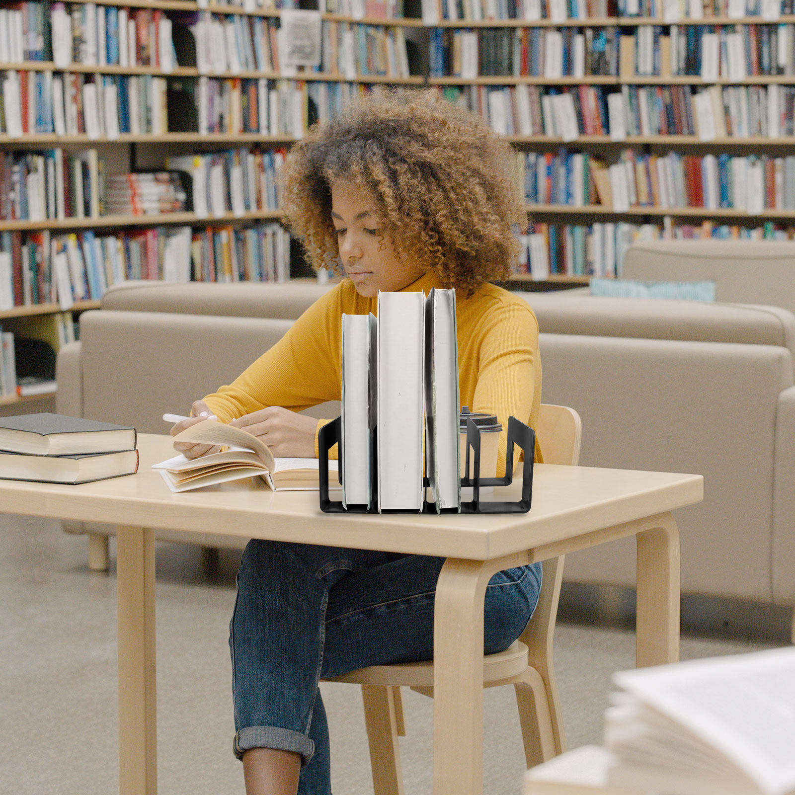 Book Holder for Shelf Desktop  - Magazine Holder Rack recension och pris