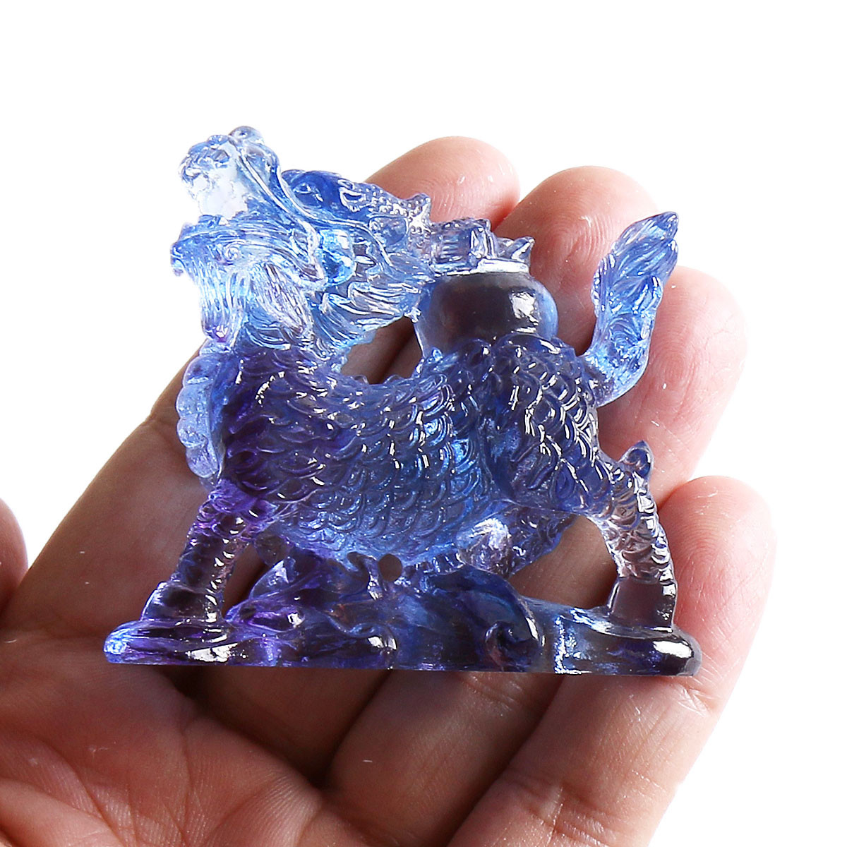 Chinese Liuli Crystal Feng Shu - Paper Weight Crystal recension och pris