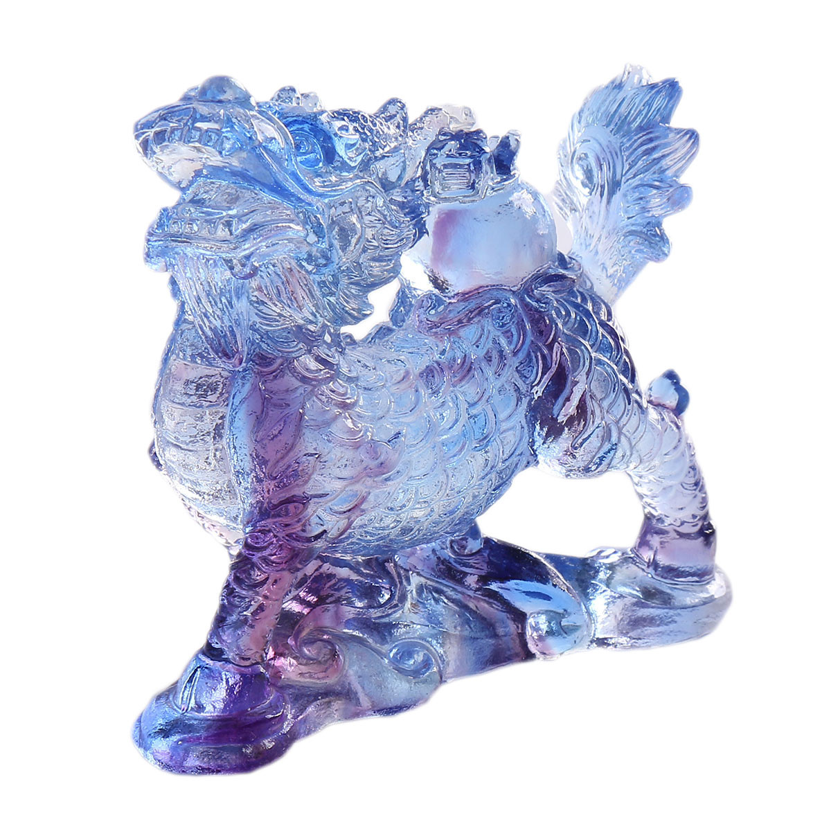 Chinese Liuli Crystal Feng Shu - Paper Weight Crystal recension och pris