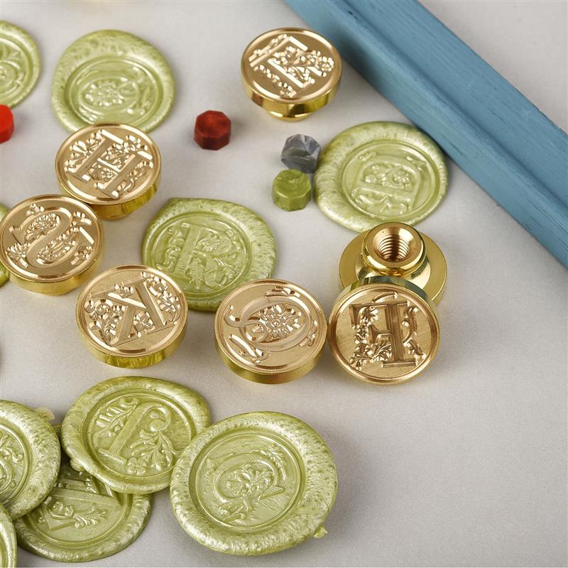 A-Z Vintage Sealed Wax Stamp H - Wax Seal Stamp Set recension och pris