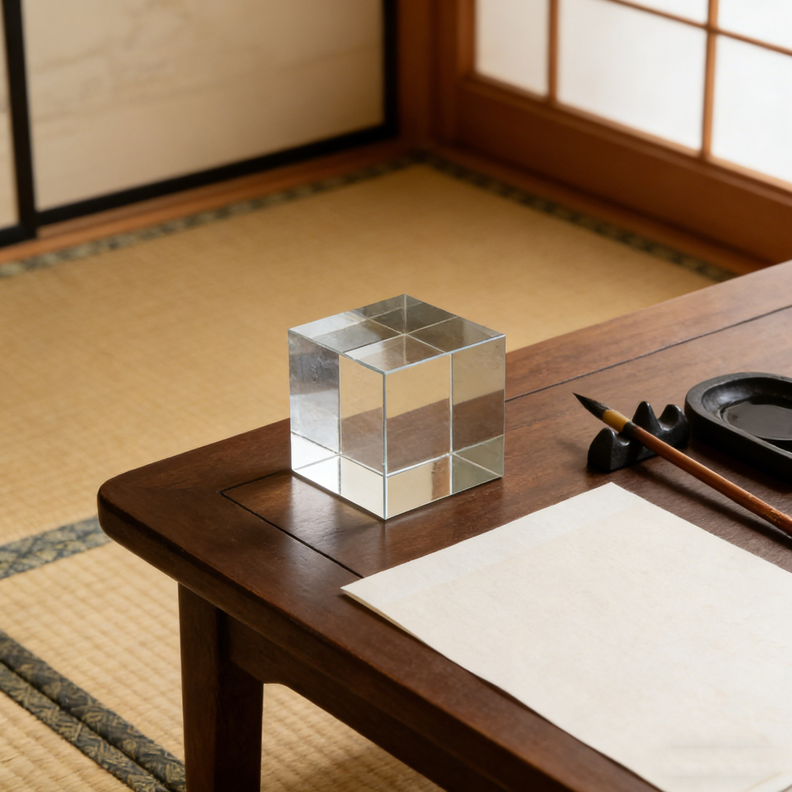 Clear Square Crystal Paperweig - Book Weight Glass recension och pris