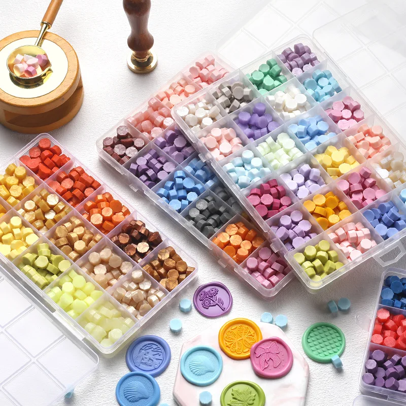 Retro Sealing Wax Beads Set 10 - Wax Seal Stamp Set recension och pris