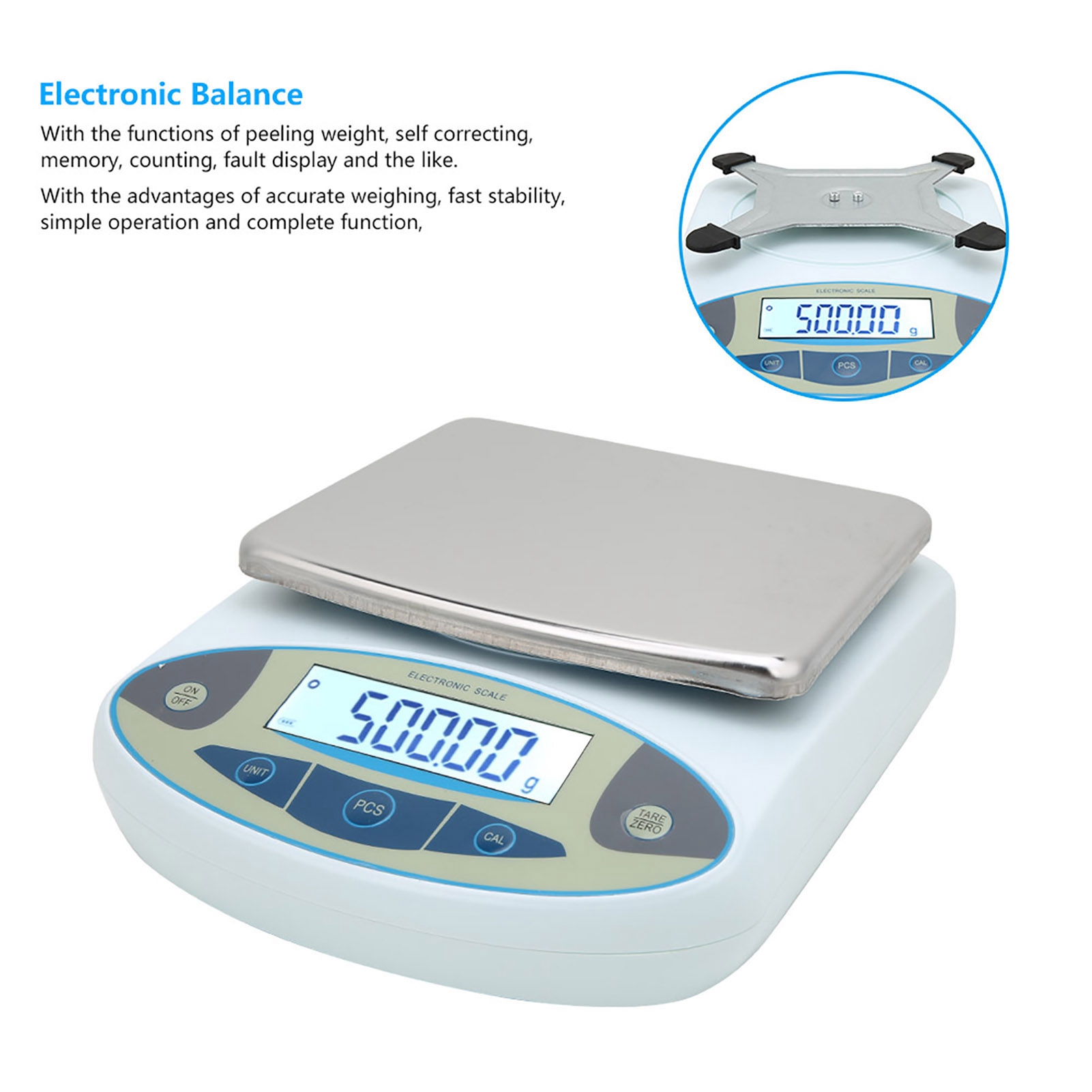 5000g 0.01g Digital Precision  - Tape Dispenser Weighted recension och pris