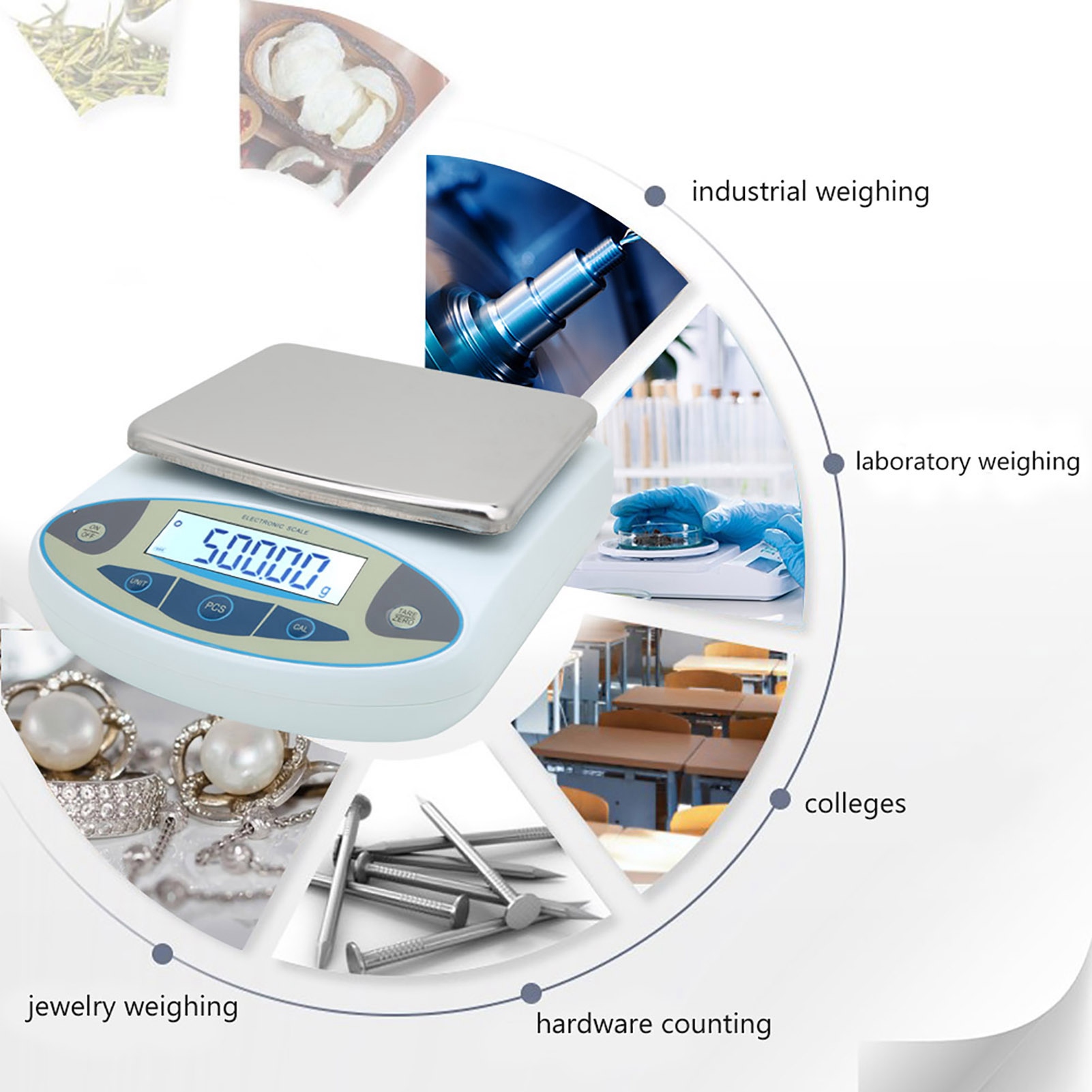 5000g 0.01g Digital Precision  - Tape Dispenser Weighted recension och pris