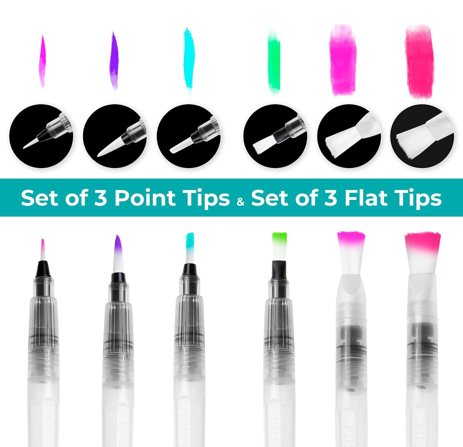 6/12/18pcs Water Color Brush P - Correction Pen Fine recension och pris