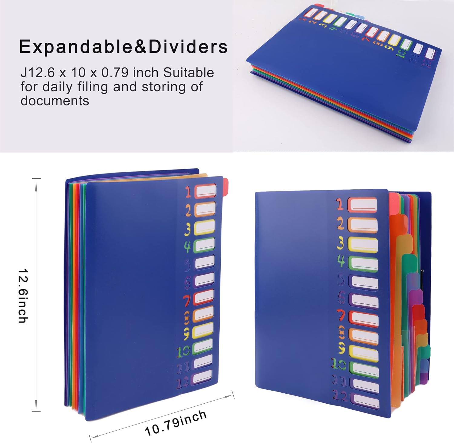 A4 Size Rainbow Tab Expanding  - Tab Divider A4 recension och pris