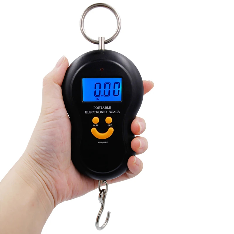 50kg 10g Digital Fishing Scale - Tape Dispenser Weighted recension och pris