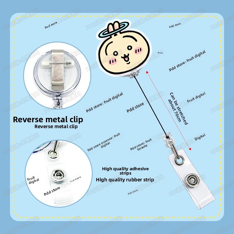 jiyi Retractable Badge Reel Ka - Index Card Holder recension och pris