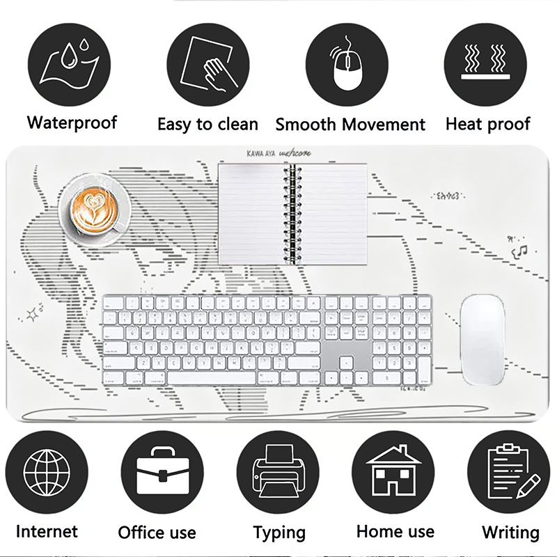 1Pcs Leather Mouse Pad Anime A - Leather Desk Pad recension och pris