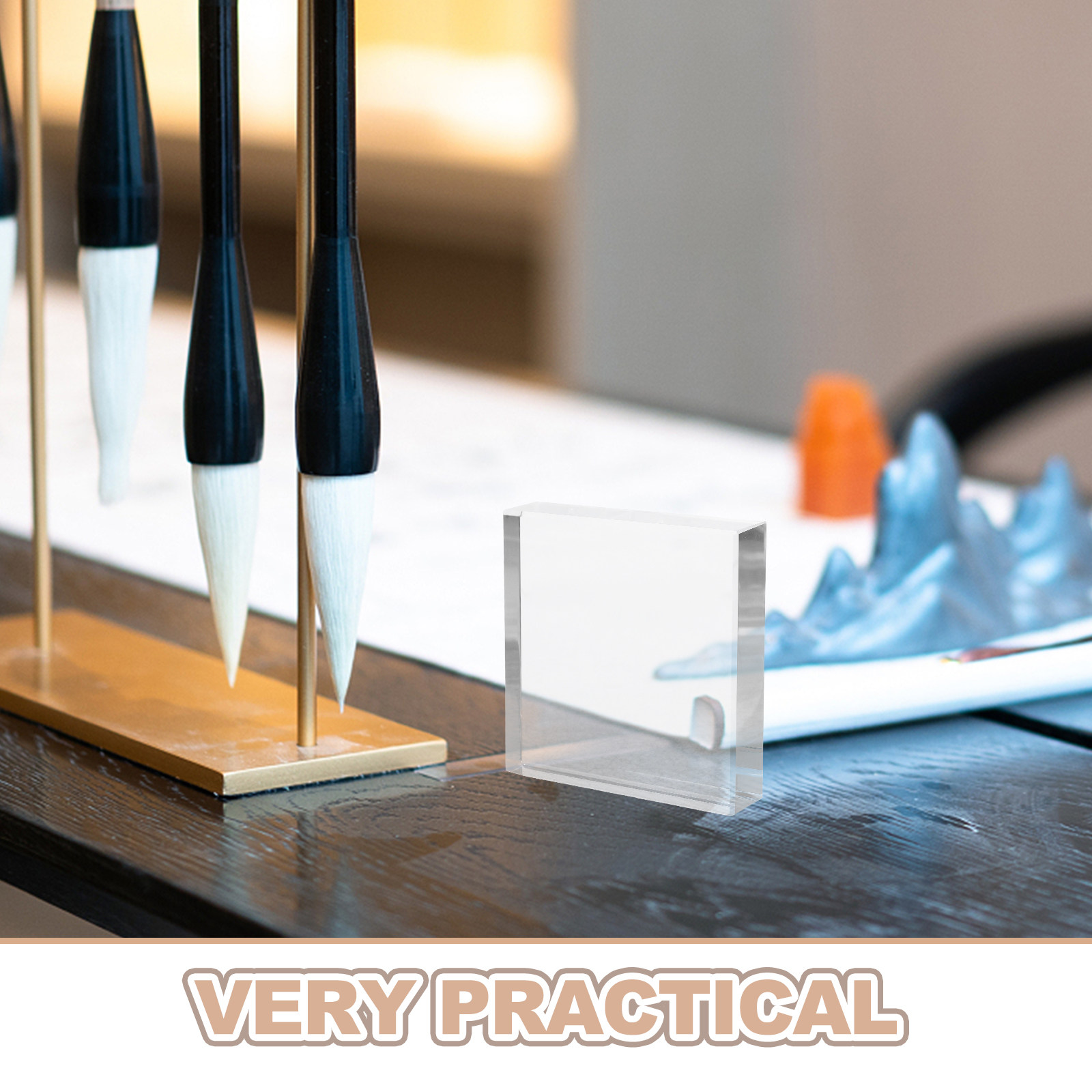 Clear Crystal Transparent Squa - Paper Weight Crystal recension och pris