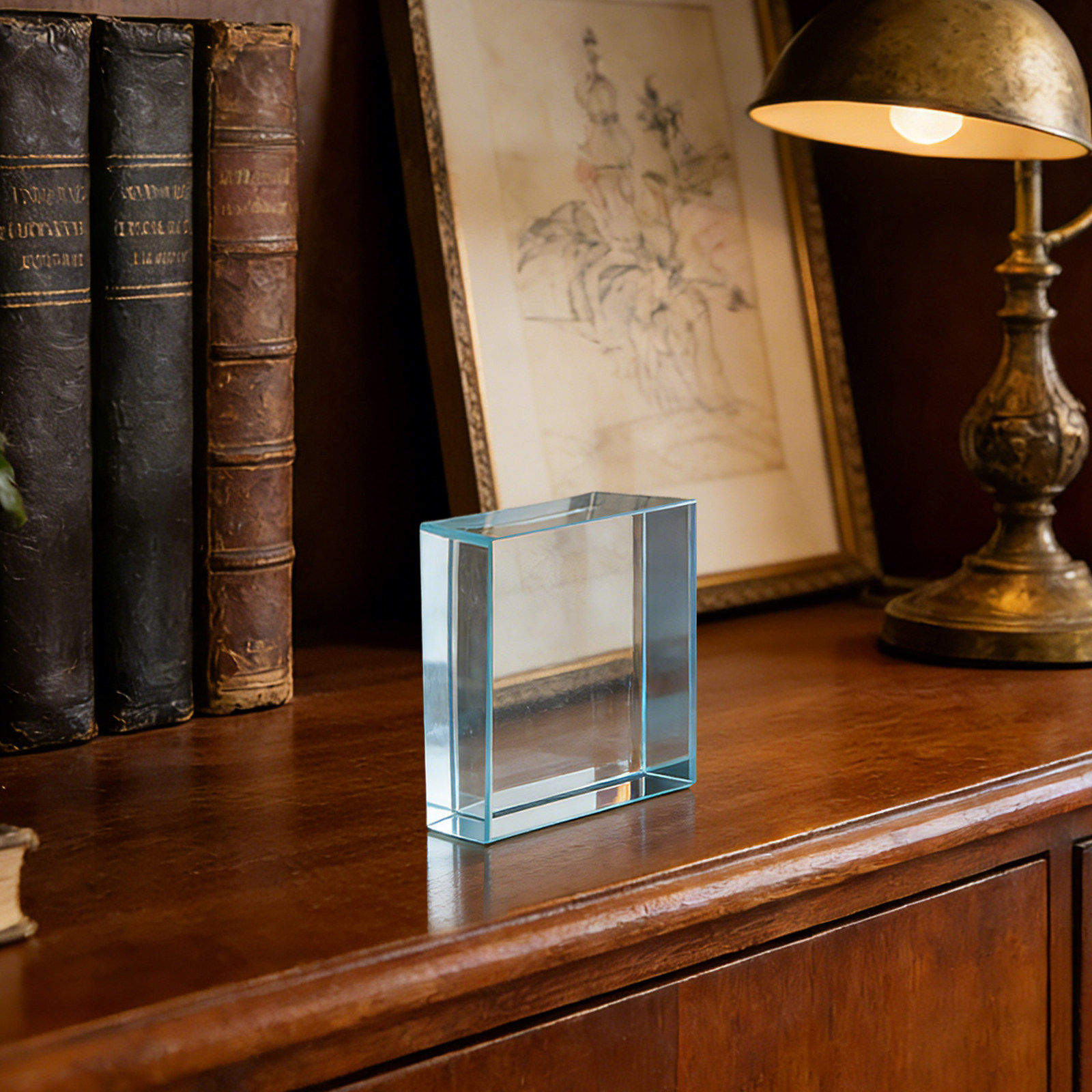 Clear Crystal Transparent Squa - Paper Weight Crystal recension och pris