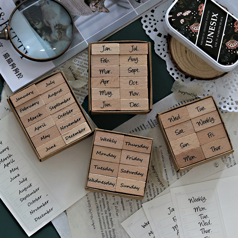 Arabic Numbers Day Month Calen - Rubber Date Stamp recension och pris